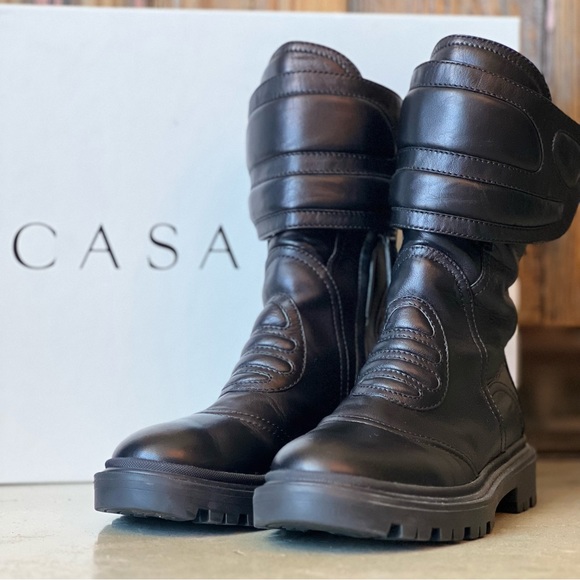 CASADEI Pellame ELITE NERO Biker Boots
Size 37 - Picture 4 of 11